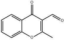 2-Methyl-4-oxo-4H-chromene-3-carbaldehyde 化学構造式