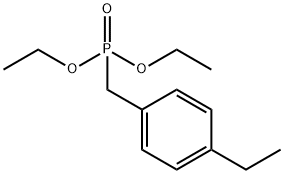 Phosphonic acid, P-[(4-ethylphenyl)methyl]-, diethyl ester 化学構造式