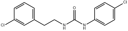 Urea, N-(4-chlorophenyl)-N'-[2-(3-chlorophenyl)ethyl]- 化学構造式