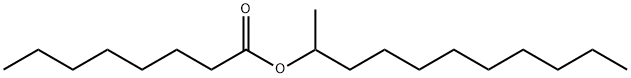 Octanoic acid, 1-methyldecyl ester 化学構造式