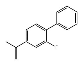 1,1'-Biphenyl, 2-fluoro-4-(1-methylethenyl)-,55258-87-2,结构式