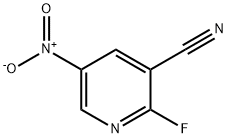 3-Pyridinecarbonitrile, 2-fluoro-5-nitro- Structure