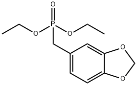 Phosphonic acid, (1,3-benzodioxol-5-ylmethyl)-, diethyl ester (9CI) Struktur