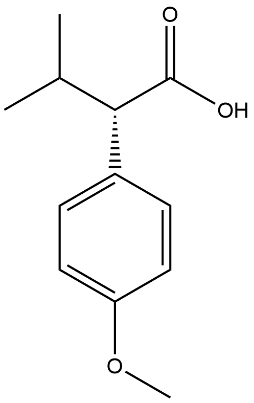 Benzeneacetic acid, 4-methoxy-α-(1-methylethyl)-, (αS)- 结构式