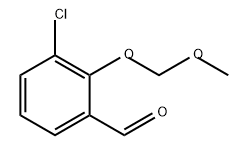 Benzaldehyde, 3-chloro-2-(methoxymethoxy)- 化学構造式