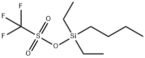 Methanesulfonic acid, 1,1,1-trifluoro-, butyldiethylsilyl ester Structure
