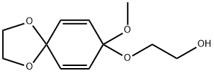 2-((8-Methoxy-1,4-dioxaspiro[4.5]deca-6,9-dien-8-yl)oxy)ethanol Structure