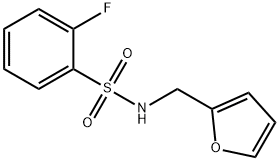 2-Fluoro-N-(furan-2-ylmethyl)benzenesulfonamide,554438-90-3,结构式