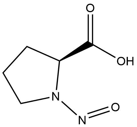 L-Proline, 1-nitroso-, cis- (9CI) Structure