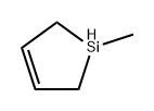 Silacyclopent-3-ene, 1-methyl-,55544-25-7,结构式