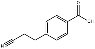 Benzoic acid, 4-(2-cyanoethyl)- Structure