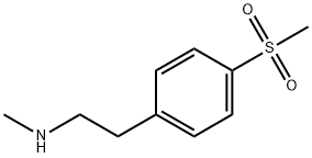 Benzeneethanamine, N-methyl-4-(methylsulfonyl)- Structure