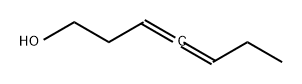3,4-Heptadien-1-ol Structure