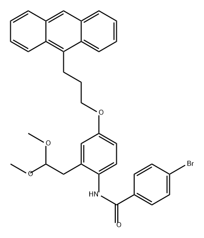 Benzamide, N-[4-[3-(9-anthracenyl)propoxy]-2-(2,2-dimethoxyethyl)phenyl]-4-bromo-