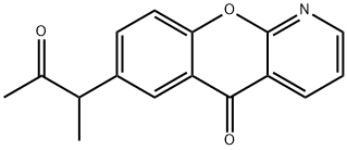 5H-[1]Benzopyrano[2,3-b]pyridin-5-one, 7-(1-methyl-2-oxopropyl)- Structure