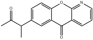 5H-[1]Benzopyrano[2,3-b]pyridin-5-one, 7-(1-methyl-2-oxopropyl)- 结构式