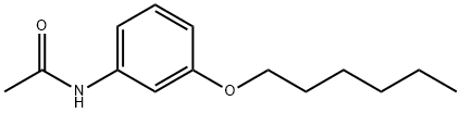 Acetamide, N-[3-(hexyloxy)phenyl]- Struktur