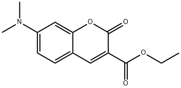 ETHYL 7-(DIMETHYLAMINO)-2-OXO-2H-BENZOPYRAN-3-CARBOXYLATE, 55804-64-3, 结构式