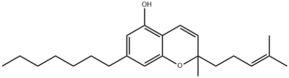 2H-1-Benzopyran-5-ol, 7-heptyl-2-methyl-2-(4-methyl-3-penten-1-yl)- Structure