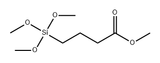 Butanoic acid, 4-(trimethoxysilyl)-, methyl ester Structure