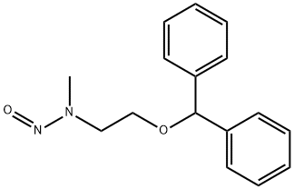 Ethanamine, 2-(diphenylmethoxy)-N-methyl-N-nitroso- 化学構造式