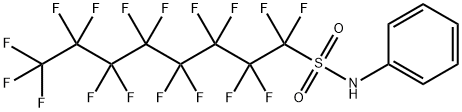 1-Octanesulfonamide, 1,1,2,2,3,3,4,4,5,5,6,6,7,7,8,8,8-heptadecafluoro-N-phenyl-,559-05-7,结构式