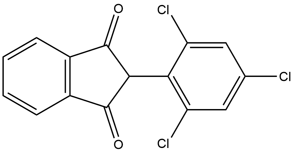 2-(2,4,6-Trichlorophenyl)-1H-indene-1,3(2H)-dione Structure