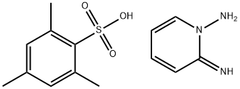 Benzenesulfonic acid, 2,4,6-trimethyl-, compd. with 2-imino-1(2H)-pyridinamine (1:1) Struktur