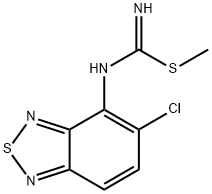 Carbamimidothioic acid, N-(5-chloro-2,1,3-benzothiadiazol-4-yl)-, methyl ester Structure