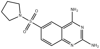 6-(Pyrrolidin-1-ylsulfonyl)quinazoline-2,4-diamine Struktur