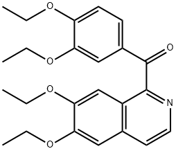 Methanone, (6,7-diethoxy-1-isoquinolinyl)(3,4-diethoxyphenyl)- Structure