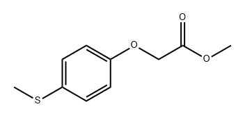 Acetic acid, 2-[4-(methylthio)phenoxy]-, methyl ester 结构式