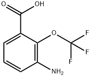 Benzoic acid, 3-amino-2-(trifluoromethoxy)- Structure