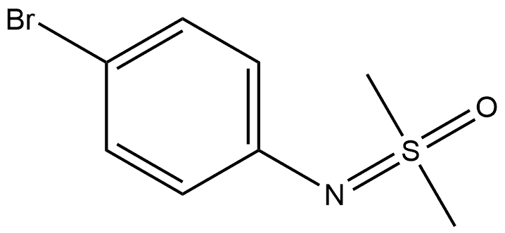 Benzenamine, 4-bromo-N-(dimethyloxido-λ4-sulfanylidene)- Struktur