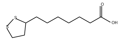 1,2-Dithiolane-3-heptanoic acid 结构式