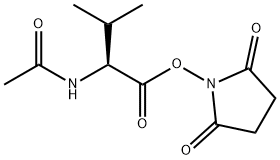 L-Valine, N-acetyl-, 2,5-dioxo-1-pyrrolidinyl ester Struktur