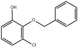 Phenol, 3-chloro-2-(phenylmethoxy)- Structure