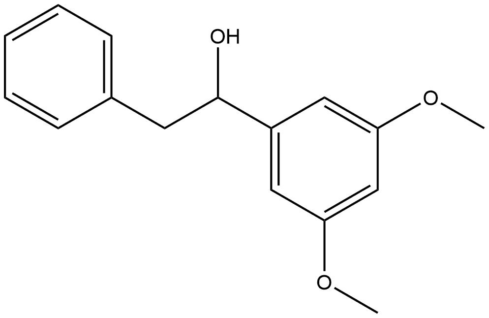 α-(3,5-Dimethoxyphenyl)benzeneethanol Struktur