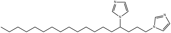 1H-Imidazole, 1-[4-(1H-imidazol-1-yl)octadecyl]- Struktur