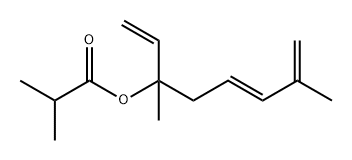 Propanoic acid, 2-methyl-, (3E)-1-ethenyl-1,5-dimethyl-3,5-hexadien-1-yl ester