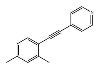 Pyridine, 4-[2-(2,4-dimethylphenyl)ethynyl]- Struktur