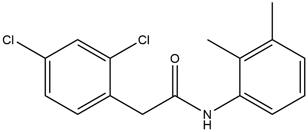 2,4-Dichloro-N-(2,3-dimethylphenyl)benzeneacetamide Structure