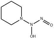 1-Piperidinamine, N-hydroxy-N-nitroso- Struktur
