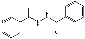 3-Pyridinecarboxylic acid, 2-benzoylhydrazide,56352-76-2,结构式