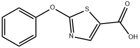 5-Thiazolecarboxylic acid, 2-phenoxy- Structure