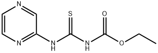 Carbamic acid, N-[(2-pyrazinylamino)thioxomethyl]-, ethyl ester|