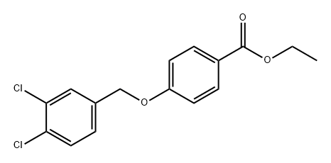 Benzoic acid, 4-[(3,4-dichlorophenyl)methoxy]-, ethyl ester 化学構造式