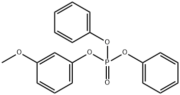 Phosphoric acid, 3-methoxyphenyl diphenyl ester Struktur