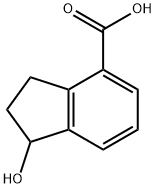 1H-Indene-4-carboxylic acid, 2,3-dihydro-1-hydroxy- Structure