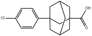 3-(4-Chlorophenyl)tricyclo[3.3.1.13,7]decane-1-carboxylic acid,56531-62-5,结构式